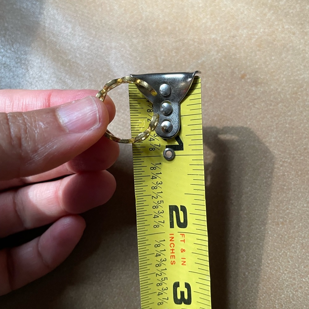 π smiley face ring brass gold boho emoji face stack layer happy face smile - Picture 5 of 6